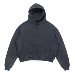 NEW RUE PORTER ULTRA-HEAVYWEIGHT HOODIE - VINTAGE BLACK - SMALL